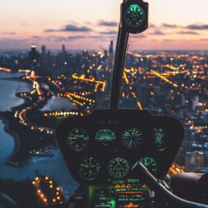 Helicopter ride over Abu Dhabi