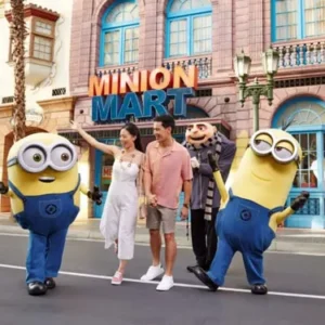 Universal Studios Singapore theme park entrance on Sentosa Island